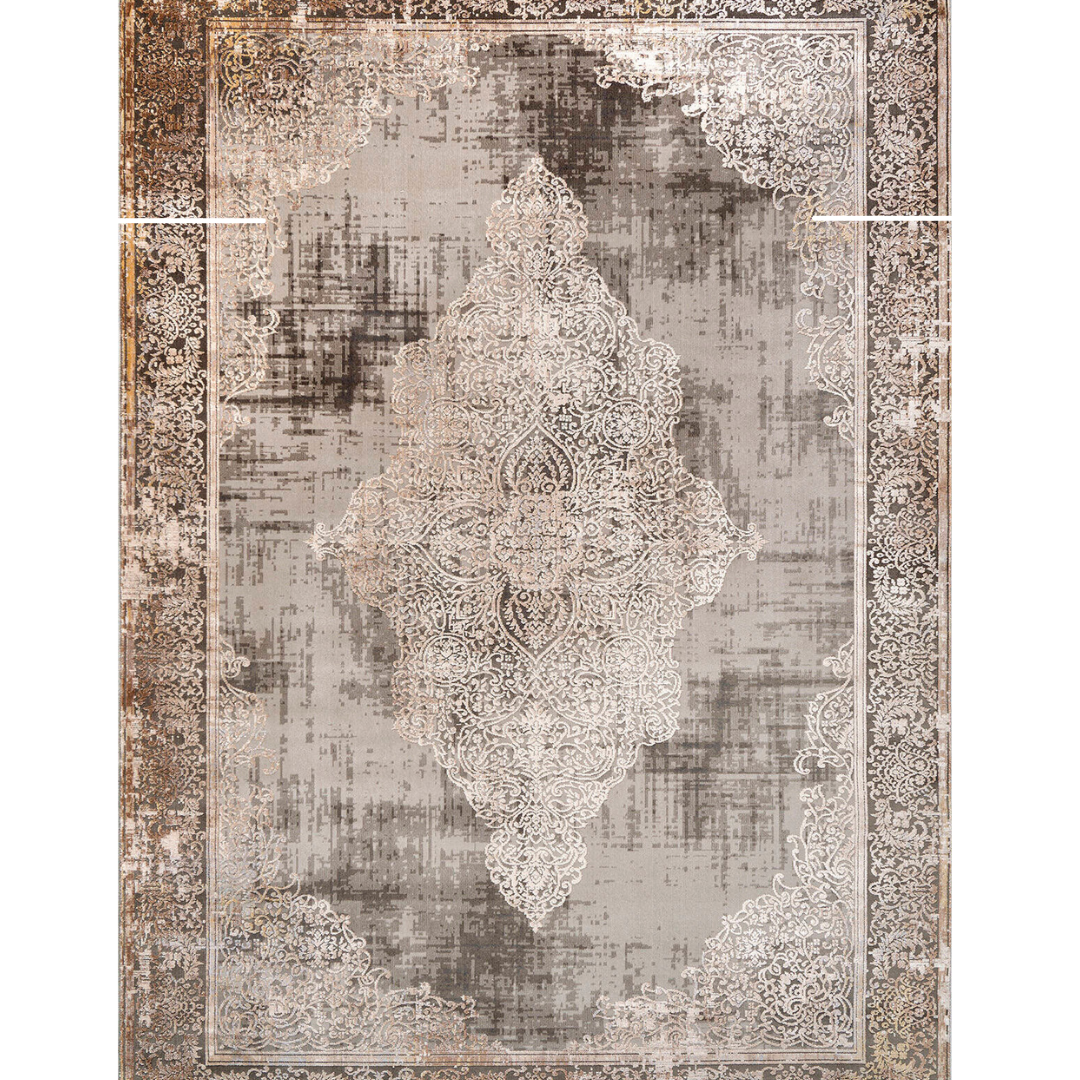 Classic Rug - Vintage Beige Motiff (3.10 x 6ft) Gal1161