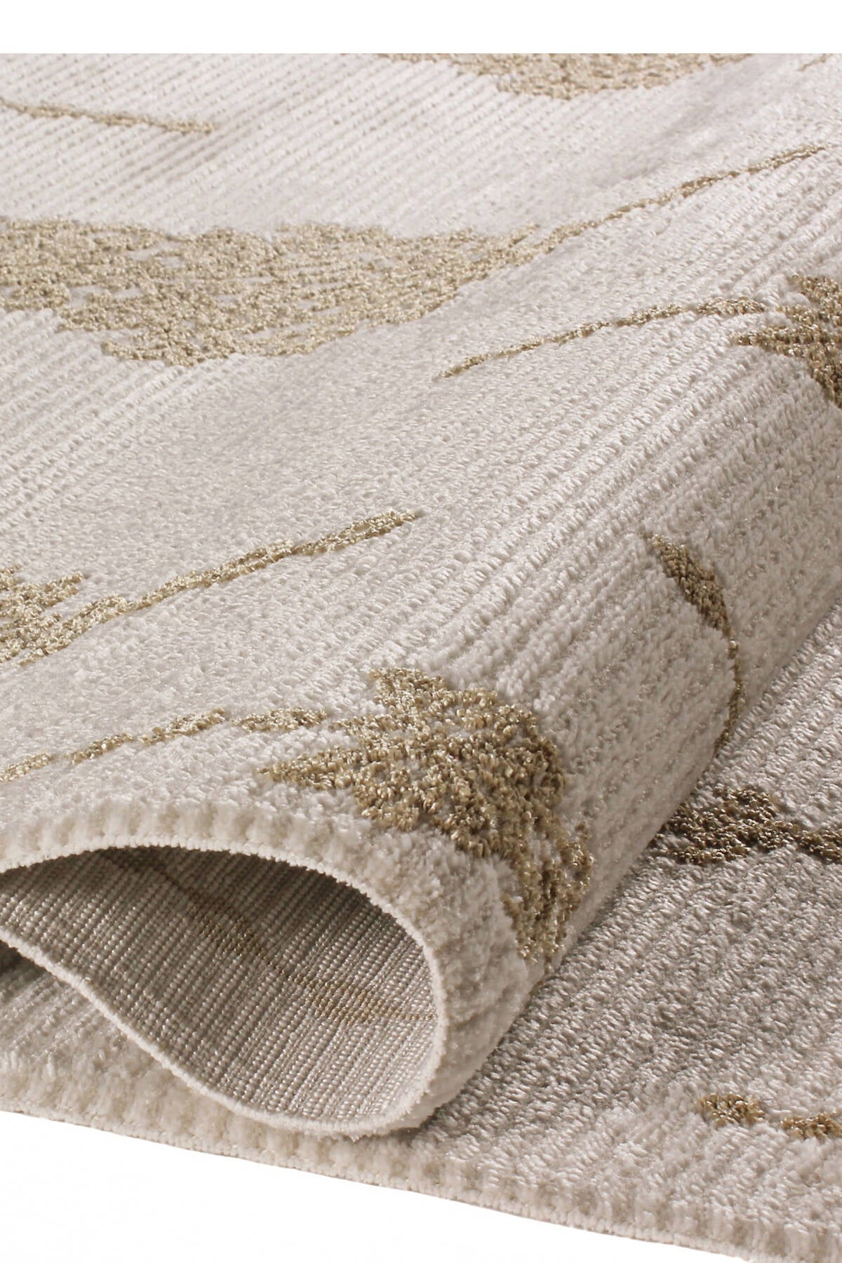 Golden Motif Rug - Ivory base ( 5.2x7.5ft)