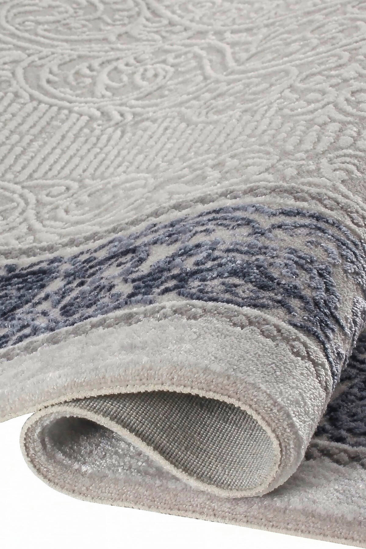 Elegant Turkish Rug -Light Grey Floral Border ( 3.10x6ft)